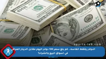 الدولار يلتقط أنفاسه.. كم بلغ سعر 100 دولار اليوم مقابل الدينار العراقي في أسواق البيع والشراء؟